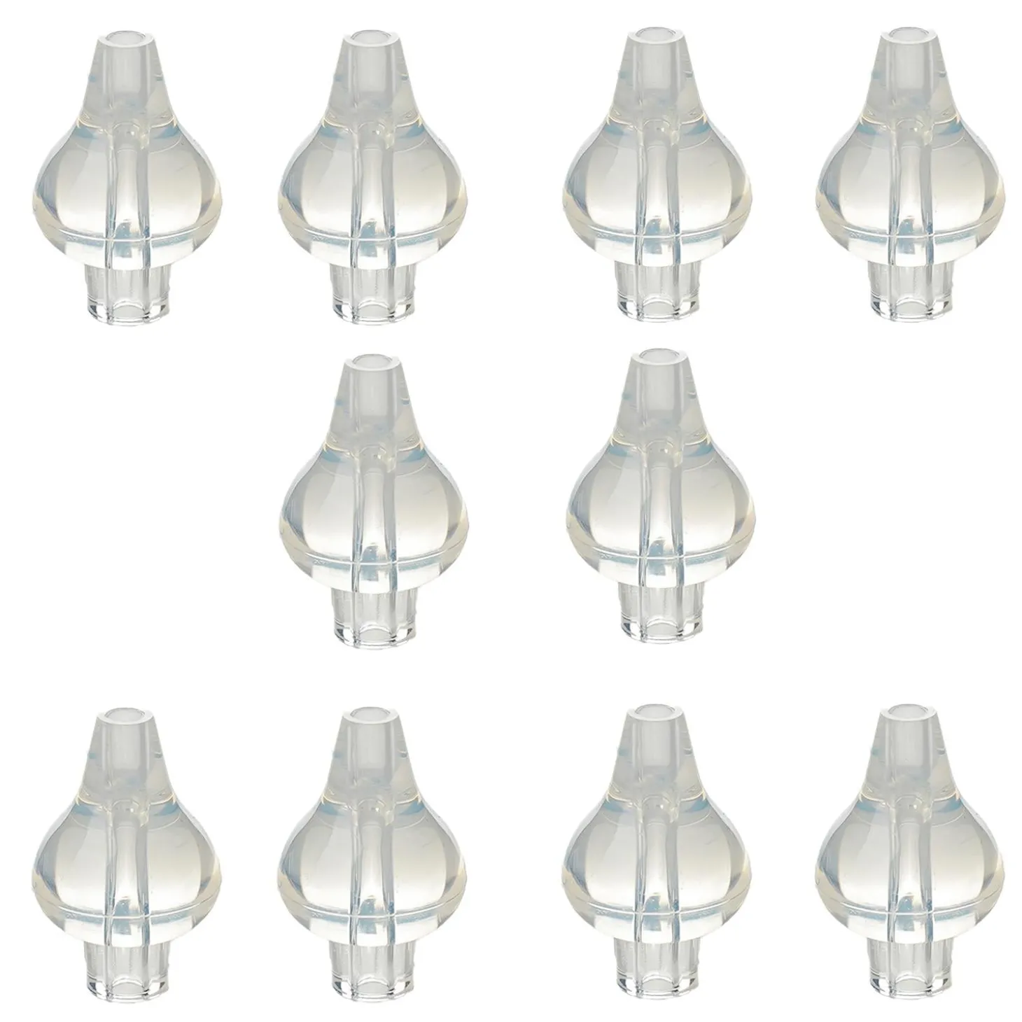 Thermobaby Lot de 10 embouts silicone pour seringues nasales Transparent
