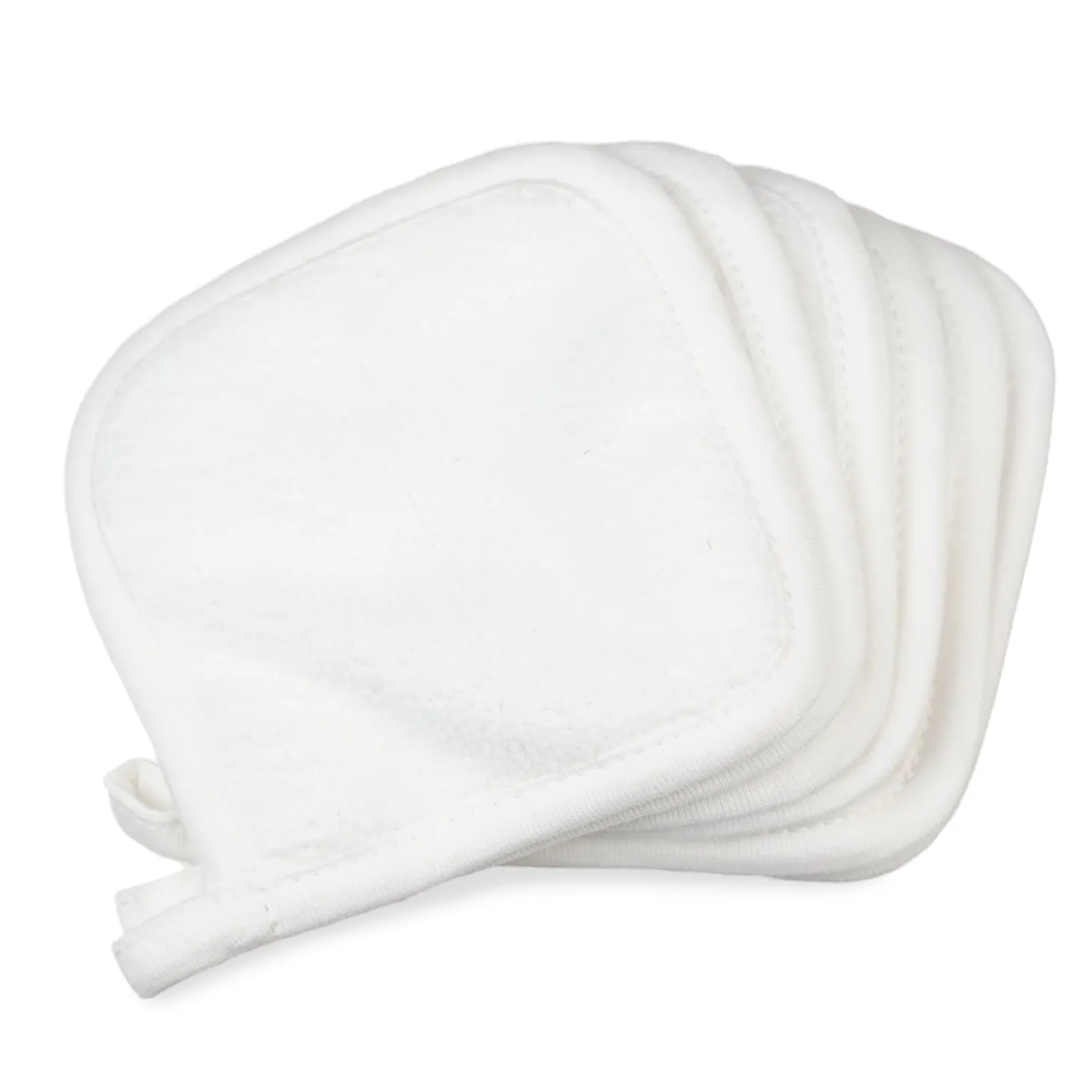 Thermobaby Lot de 6 lingettes lavables Blanc