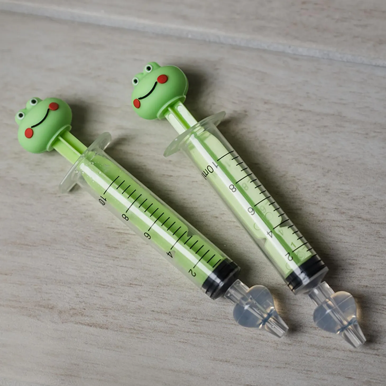 Thermobaby Lot de 2 Seringues Nasales Grenouille Vert