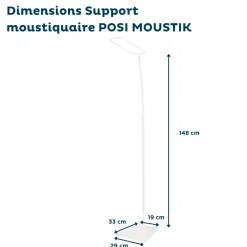 Thermobaby Moustiquaire et support à fixer Posi Moustik Blanc