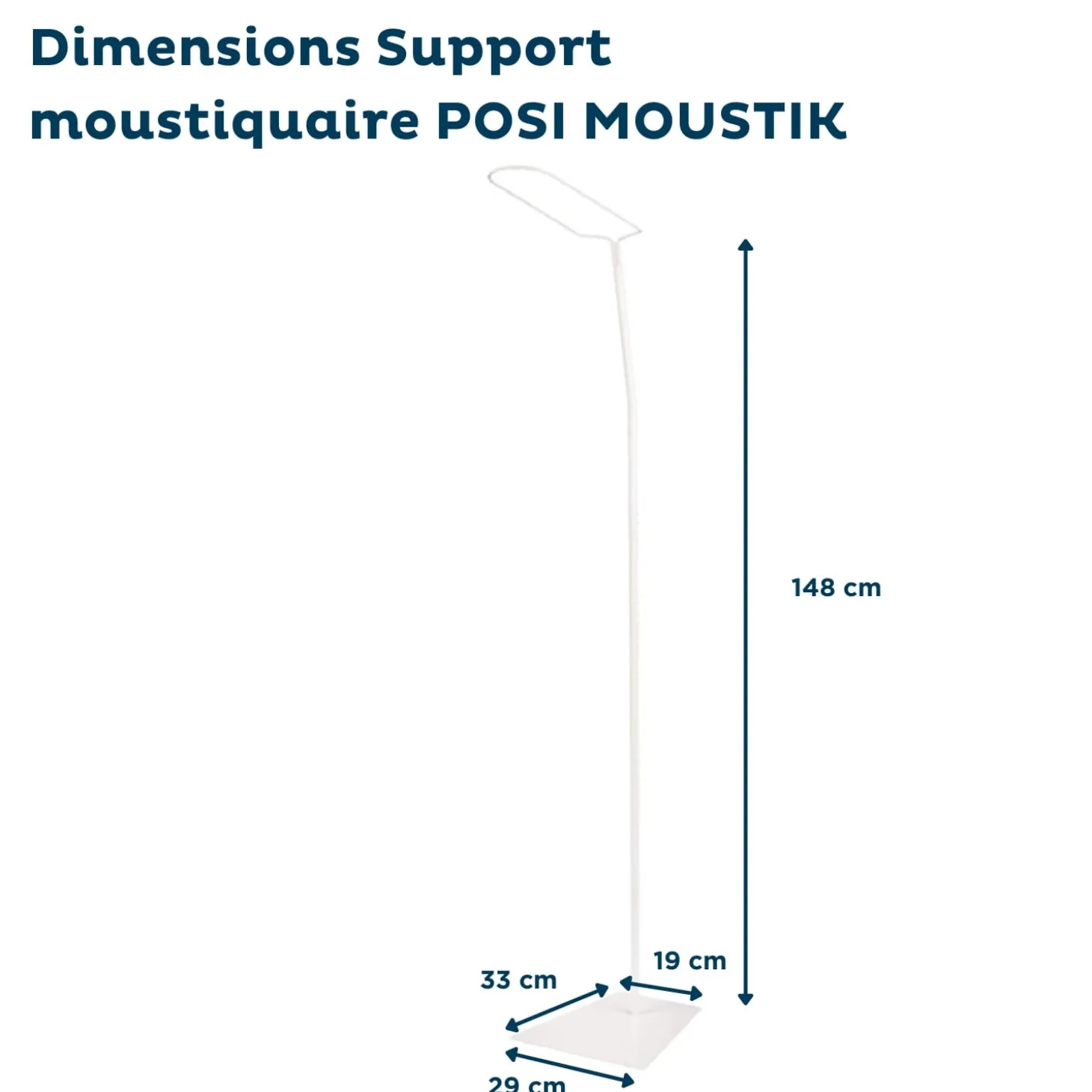 Thermobaby Moustiquaire et support à fixer Posi Moustik Blanc