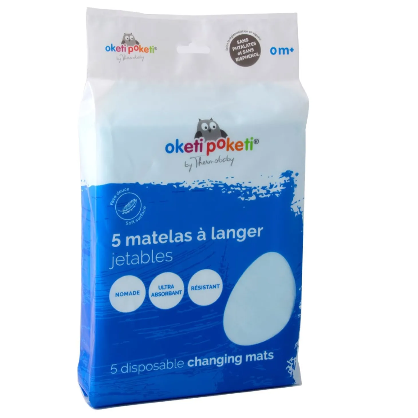 Thermobaby Oketi Poketi 5 Matelas à langer Jetables