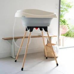 Thermobaby                    Pack plan à langer et baignoire Vasco    Blanc muguet