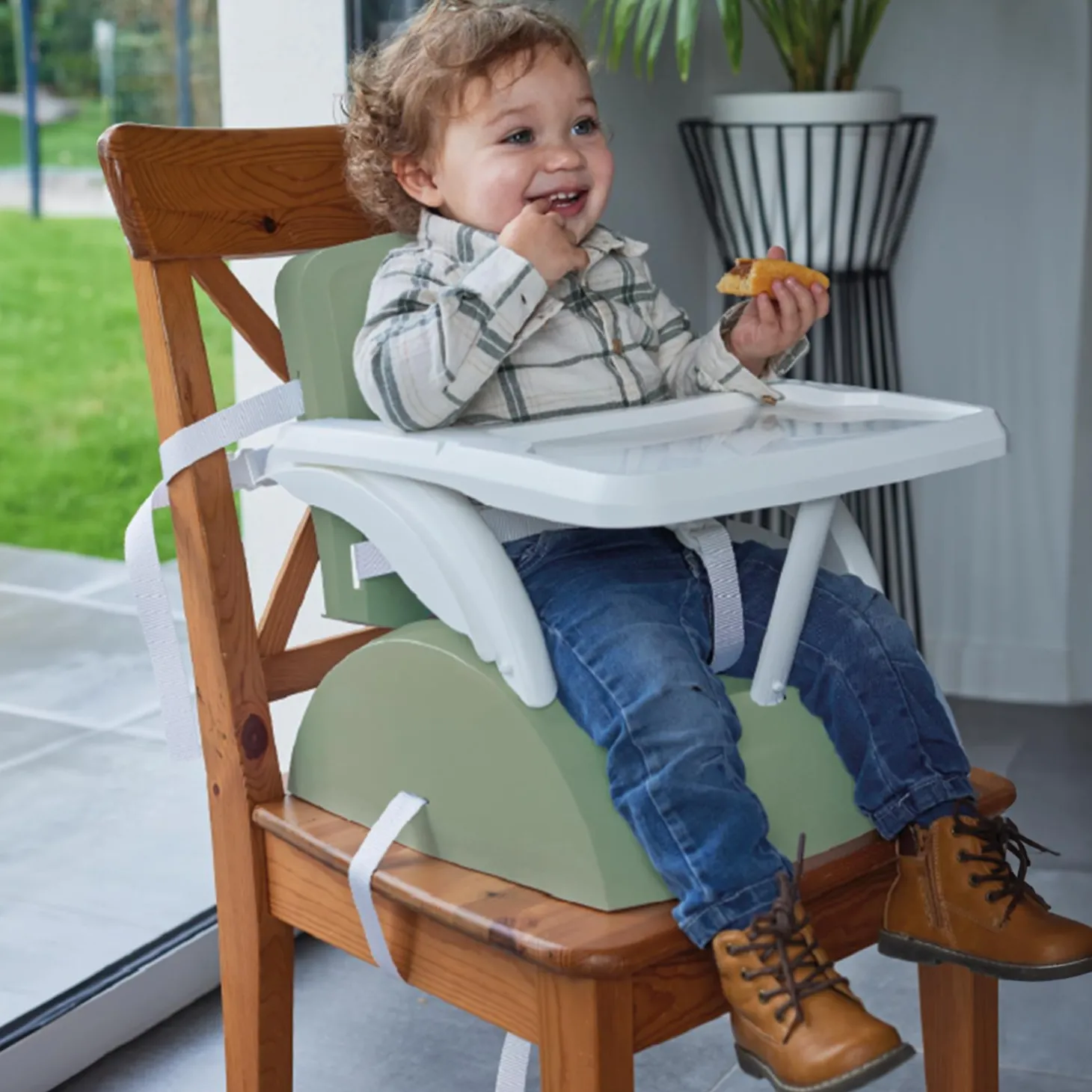 Thermobaby Réhausseur de chaise gusto 2 en 1 Vert sauge