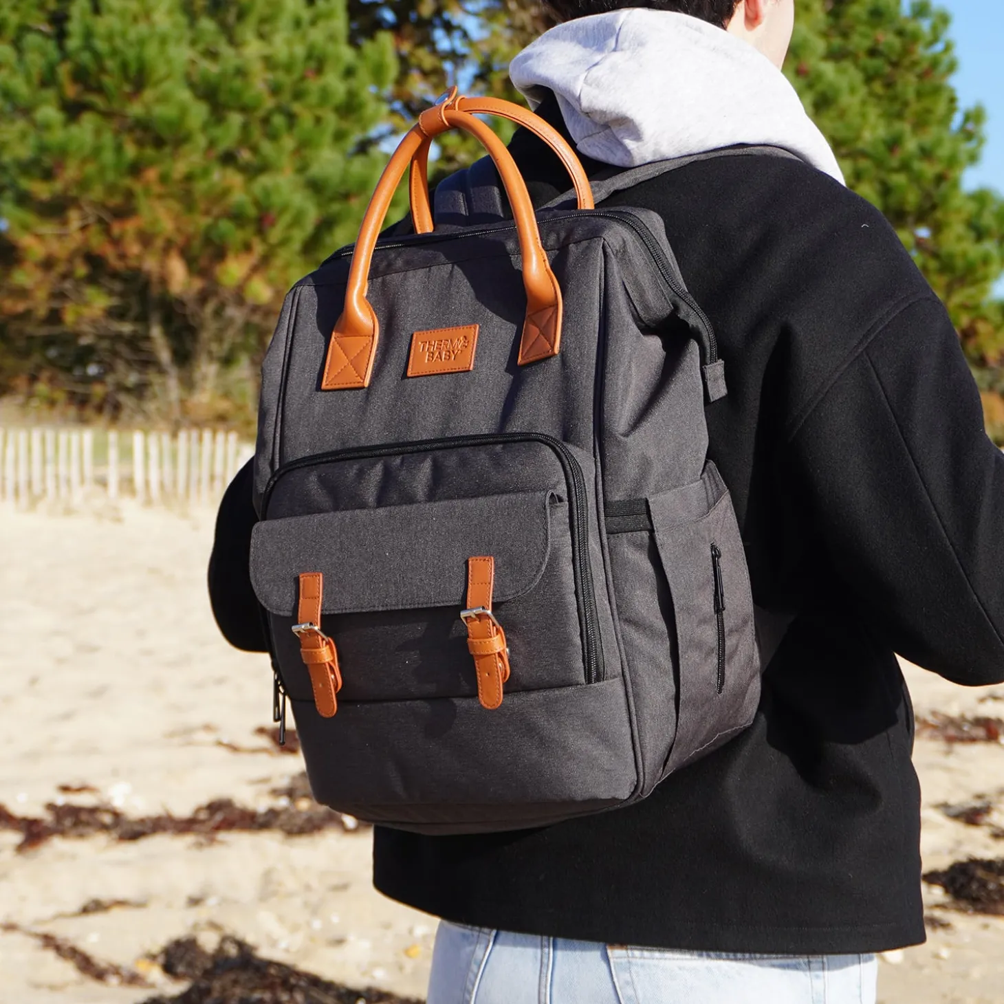 Thermobaby Sac à langer Gris