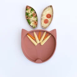 Tidy tot                    Assiette en silicone    Renard