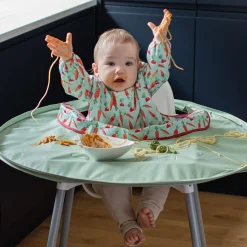 Tidy tot Kit Bavoir et Plateau Vert Sauge