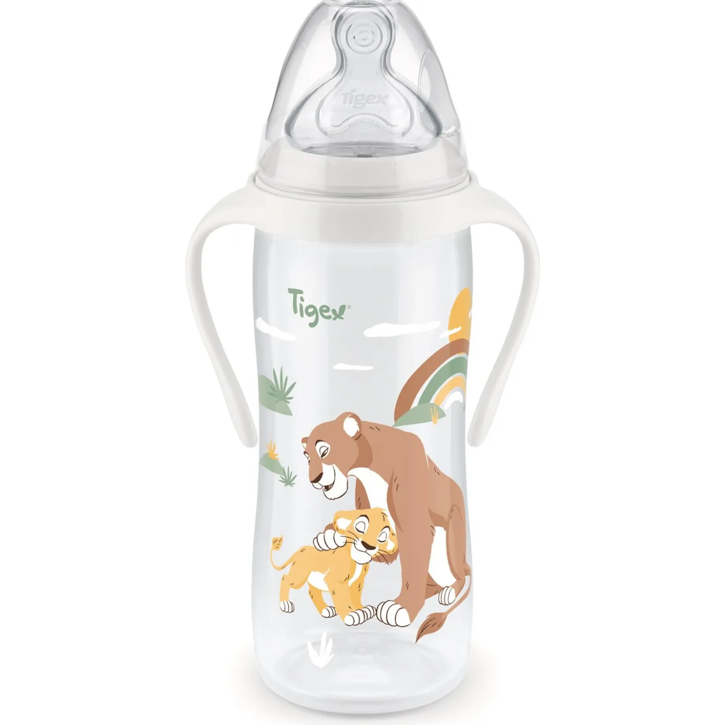 Tigex Biberon col large poignées liquide épais Simba Transparent 360 ml