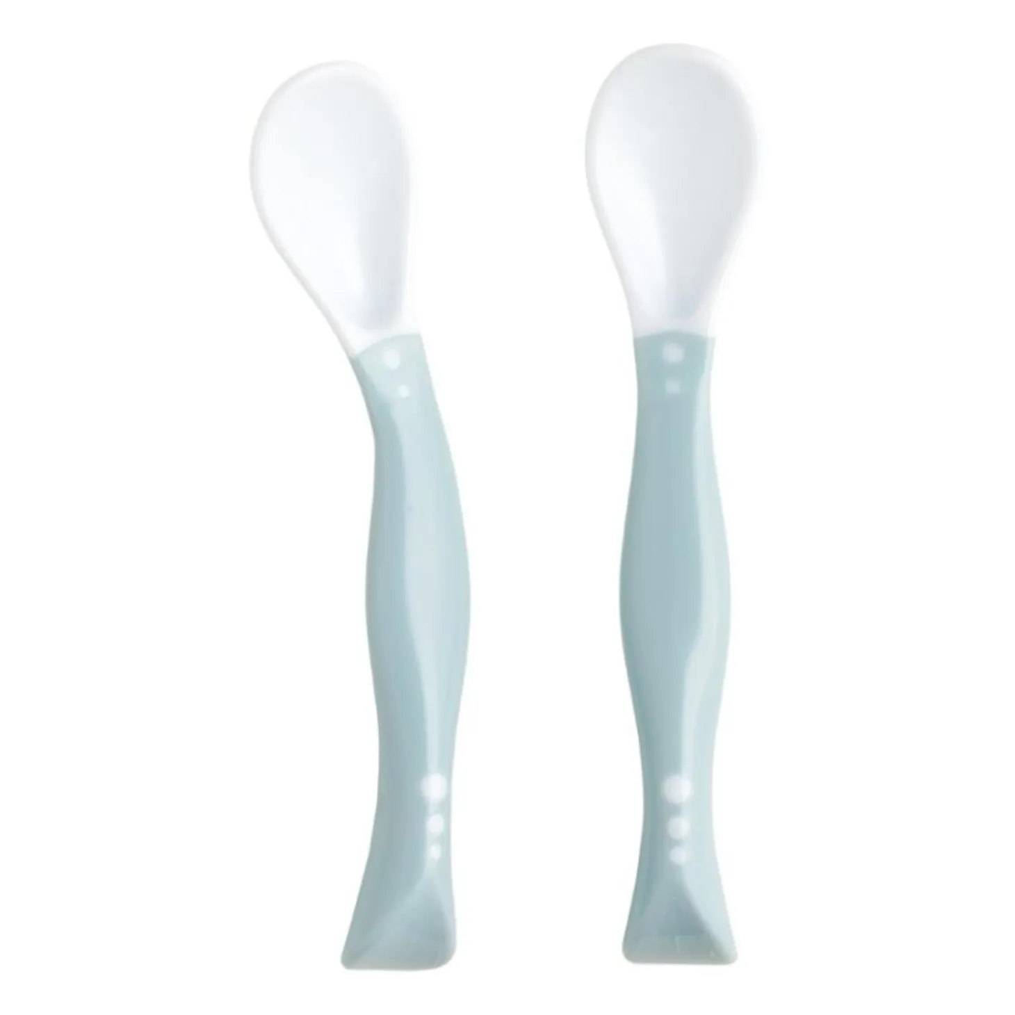 Tigex 2 Cuillères d'apprentissage orientables Gris