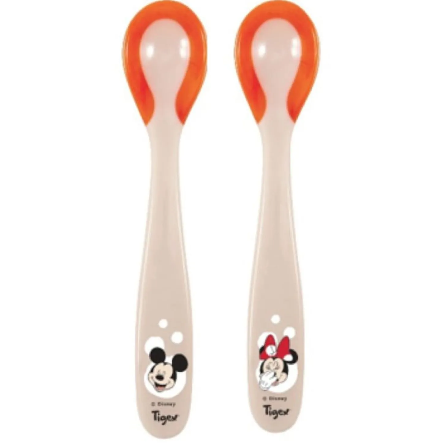 Tigex 2 cuillères douces thermosensibles Mickey Minnie Multicolore 6 mois+