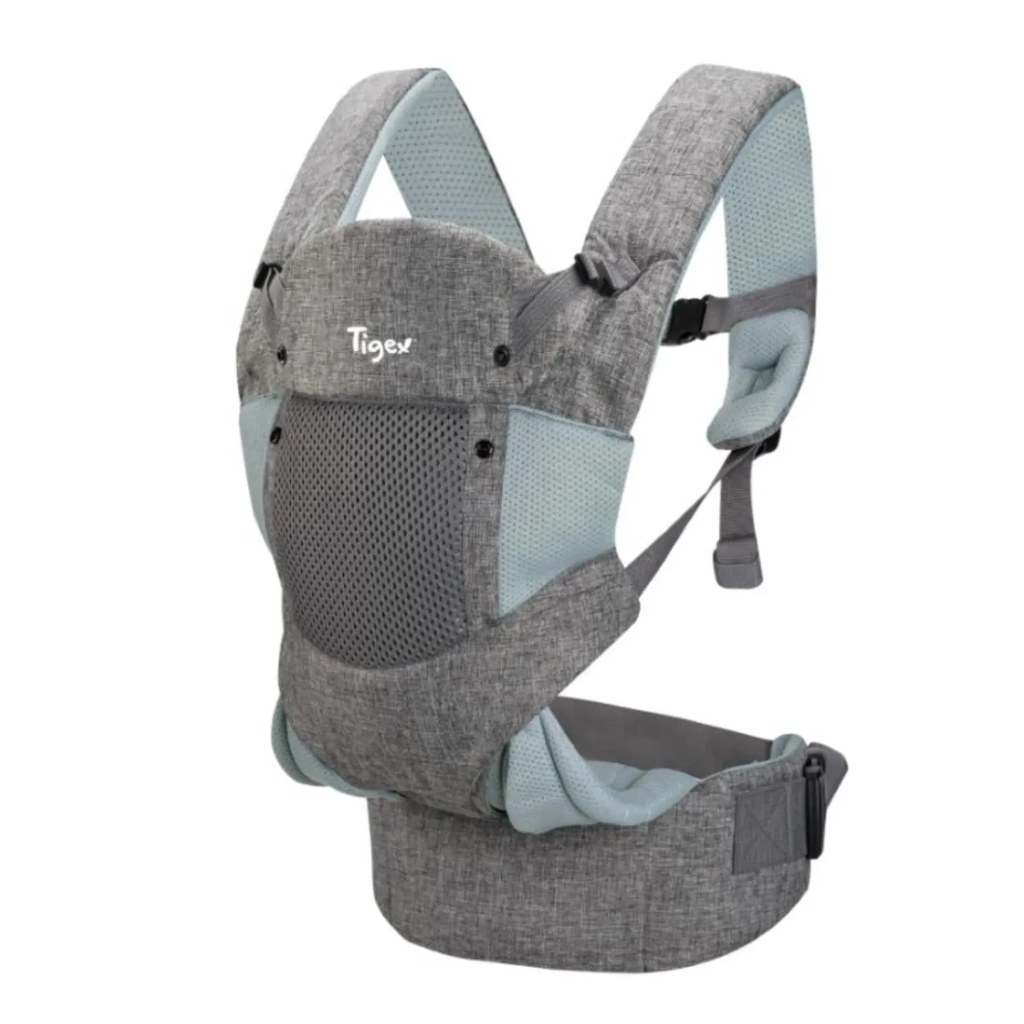 Tigex Porte bébé ergonomique Gris / Vert