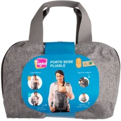 Tigex Porte bébé pliable Gris