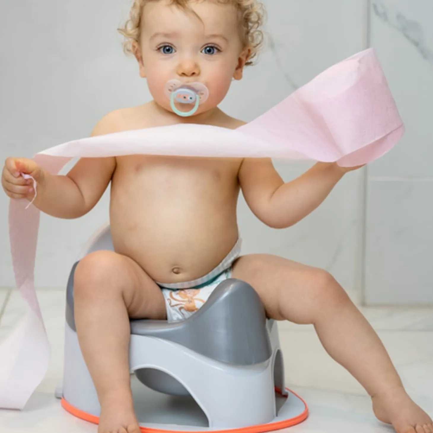 Tigex Pot avec cuvette Anatomy Gris Perle