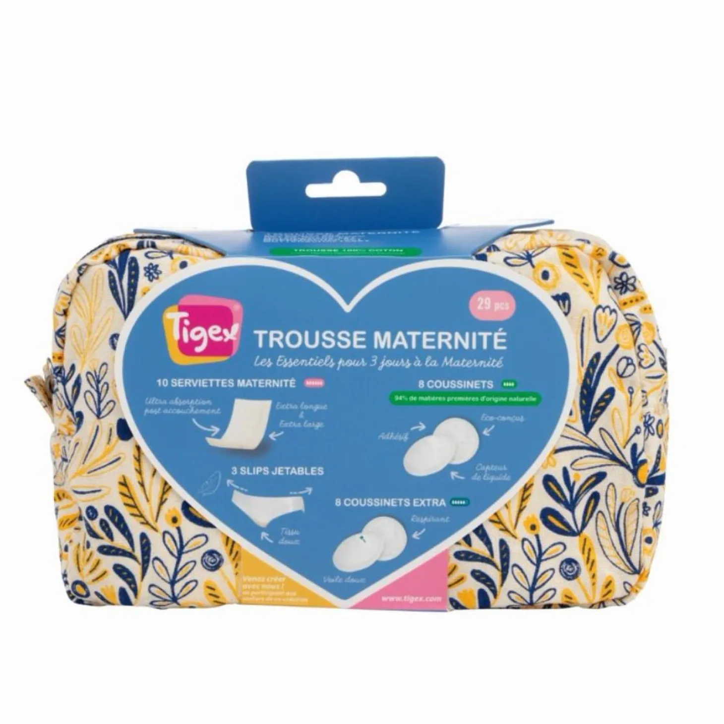 Tigex Trousse de Maternité Les Essentiels pour 3 jours Panaché