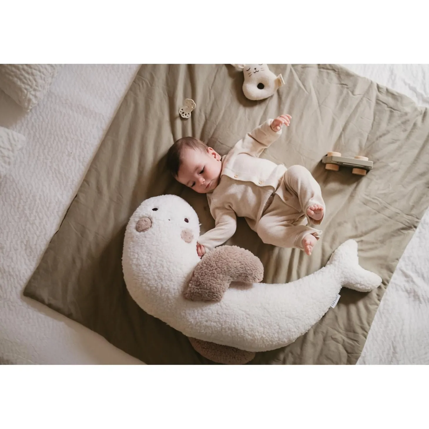 Tinéo Coussin de Maternité Phoque Beige