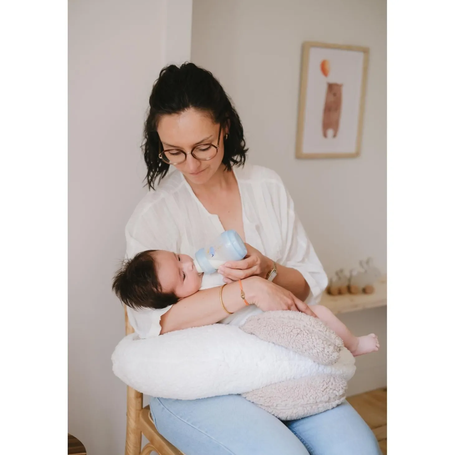 Tinéo Coussin de Maternité Phoque Beige