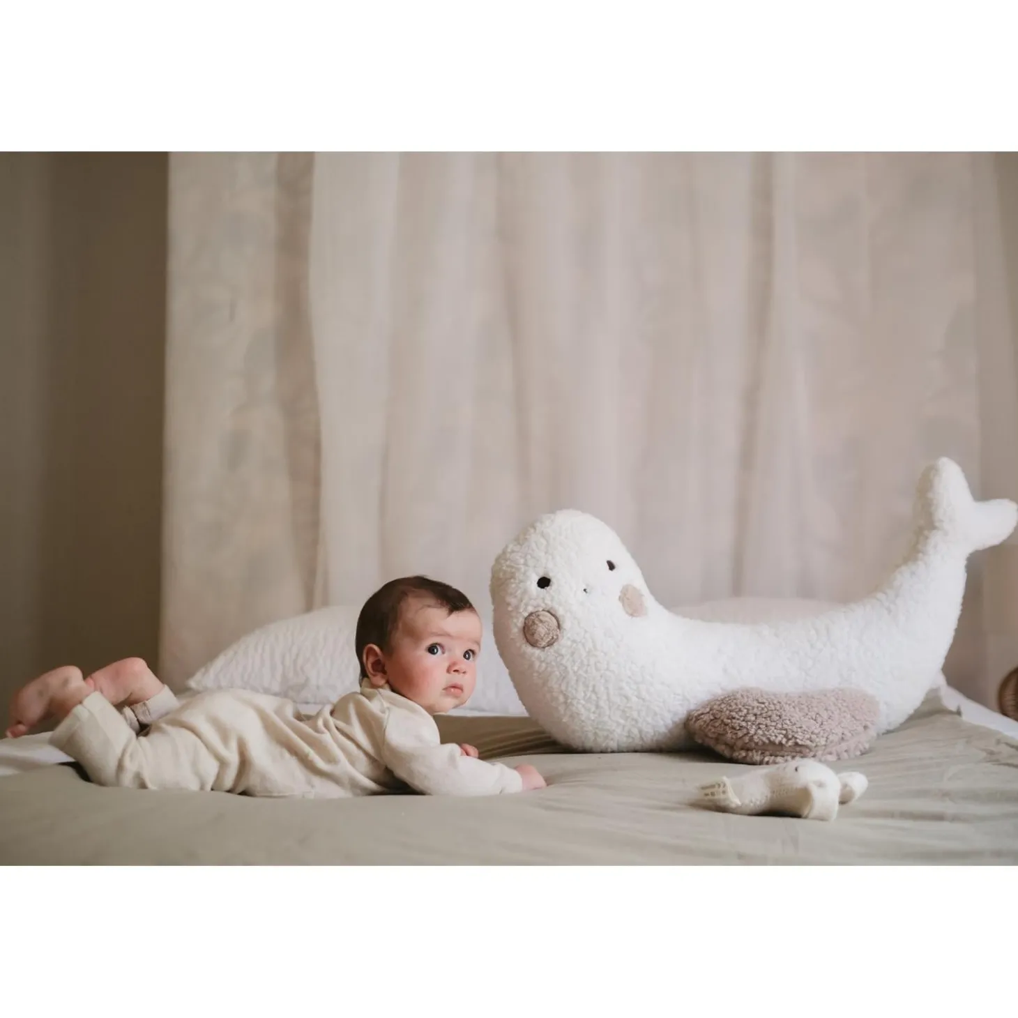 Tinéo Coussin de Maternité Phoque Beige