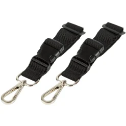 Tinéo Lot de 2 attaches pour poussette Noir