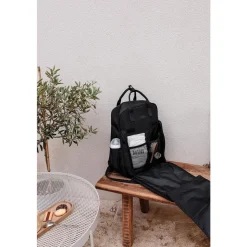 Tinéo Sac à dos à langer matelassé Noir