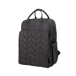 Tinéo Sac à dos à langer matelassé Noir