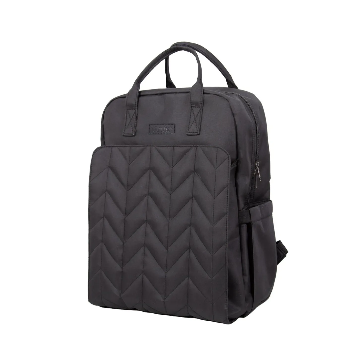 Tinéo Sac à dos à langer matelassé Noir