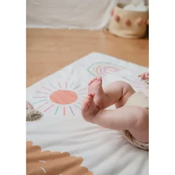 Tinéo Tapis de Jeu Nomade Alpagas Multicolore