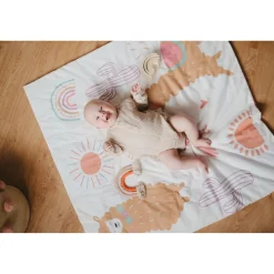 Tinéo Tapis de Jeu Nomade Alpagas Multicolore