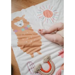 Tinéo Tapis de Jeu Nomade Alpagas Multicolore