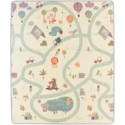 Tinéo Tapis de Jeu Xxl Reversible Multicolore
