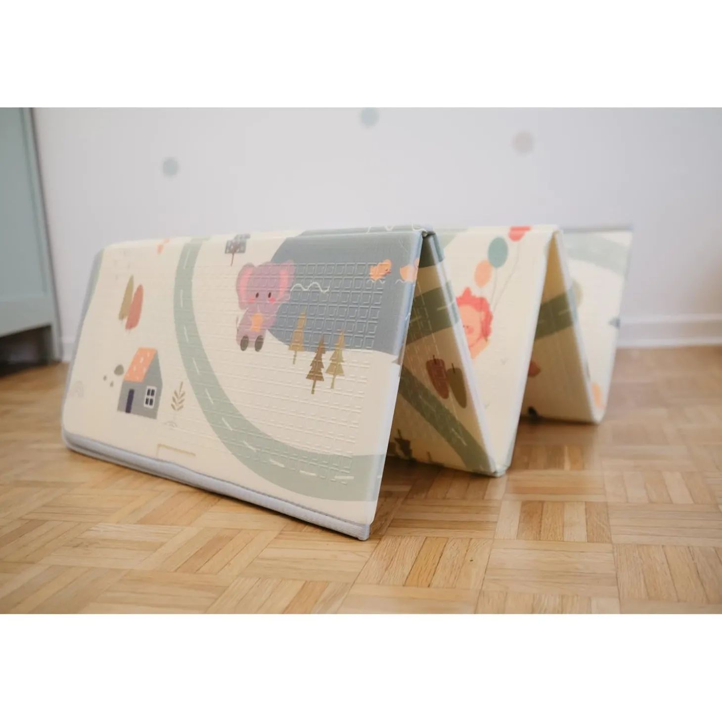 Tinéo Tapis de Jeu Xxl Reversible Multicolore