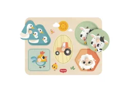 Tiny Love Puzzle musical en bois Farmers