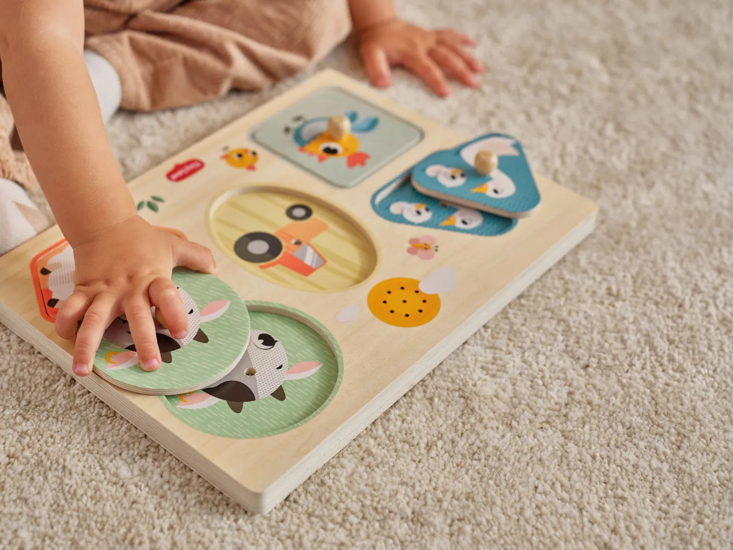 Tiny Love Puzzle musical en bois Farmers