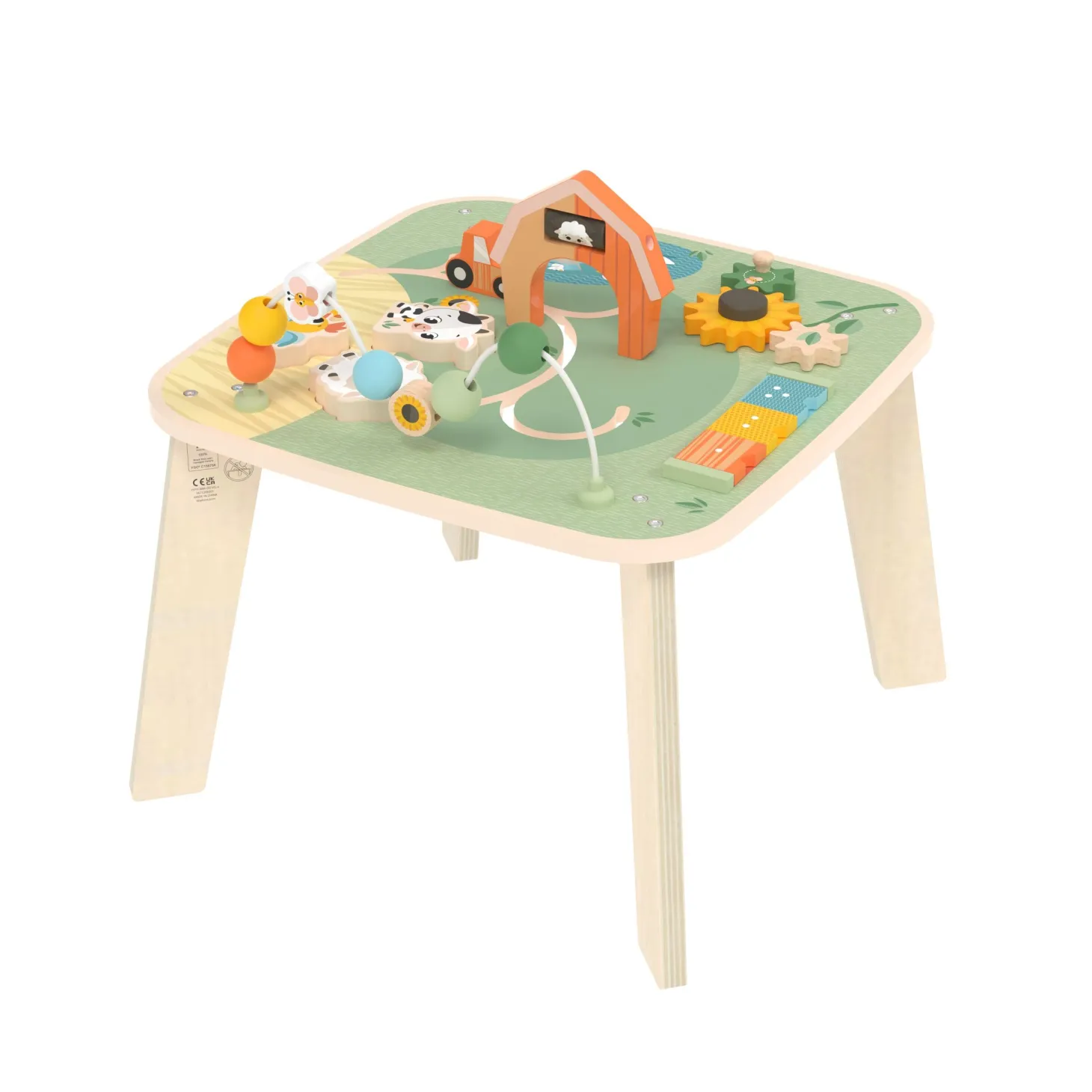 Tiny Love Table d'activités en bois Farmers