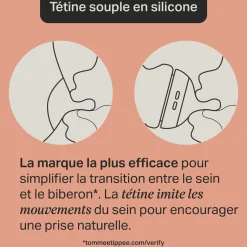 Tommee Tippee Biberon Anti-colique Natural Start Deco 2 Blanc 260 ml