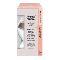 Tommee Tippee Biberon Anti-colique Natural Start Deco 2 Blanc 260 ml