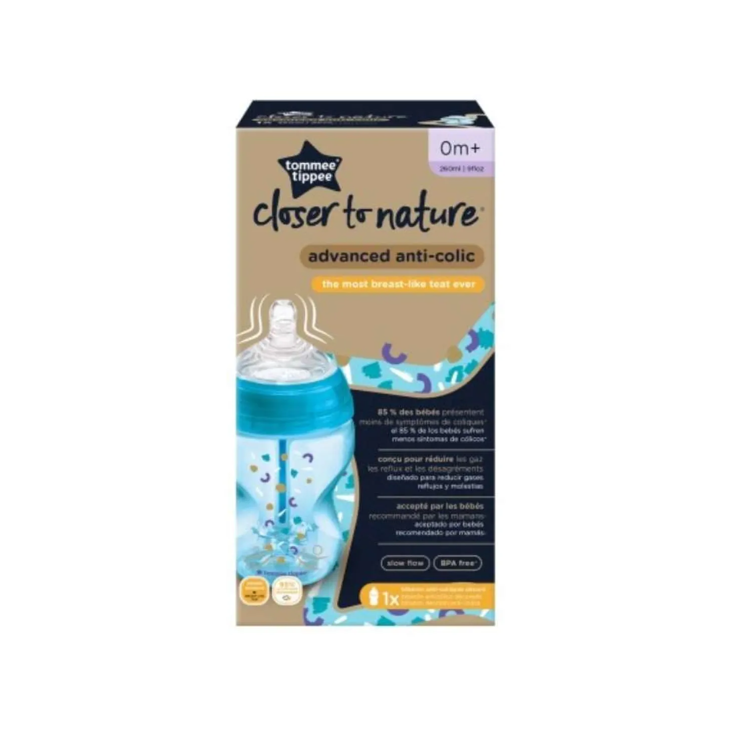 Tommee Tippee Biberon Anti-colique avancé Décoré Garcon 150 ml