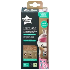 Tommee Tippee                    Biberon CTN Verre décoré    Fille            250 ml