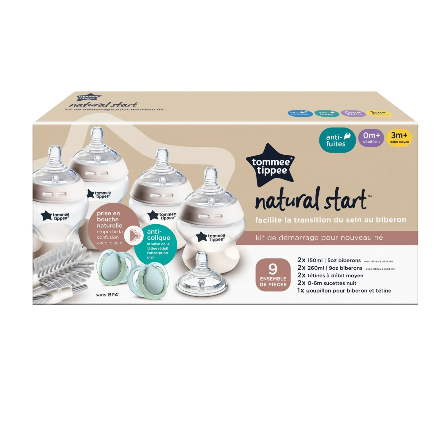 Tommee Tippee Coffret Naissance Natural Start Mixte Transparent Naissance