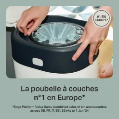 Tommee Tippee Lot de 6 Recharges pour Poubelle à couches Twist&Click Gris