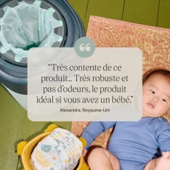 Tommee Tippee Lot de 6 Recharges pour Poubelle à couches Twist&Click Gris