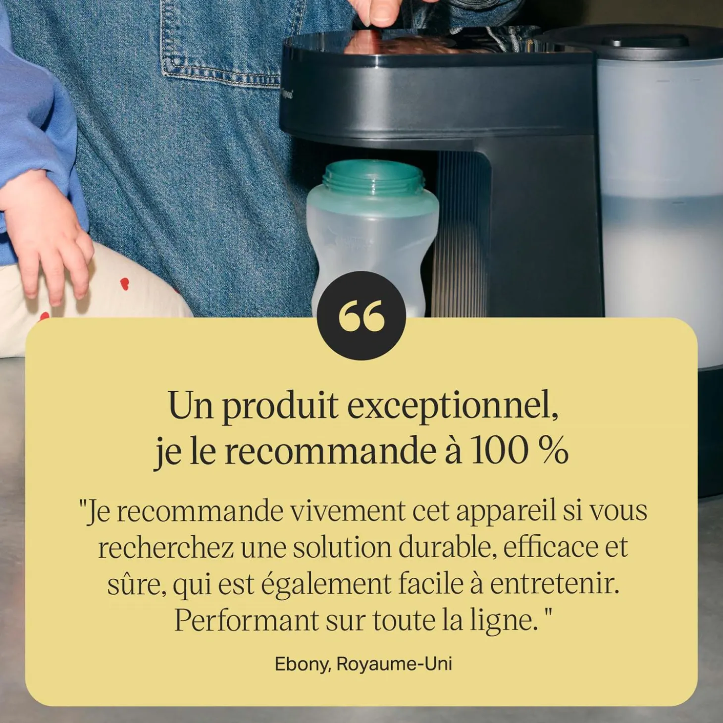 Tommee Tippee Machine Perfect Preparateur de biberon Bleu Ardoise