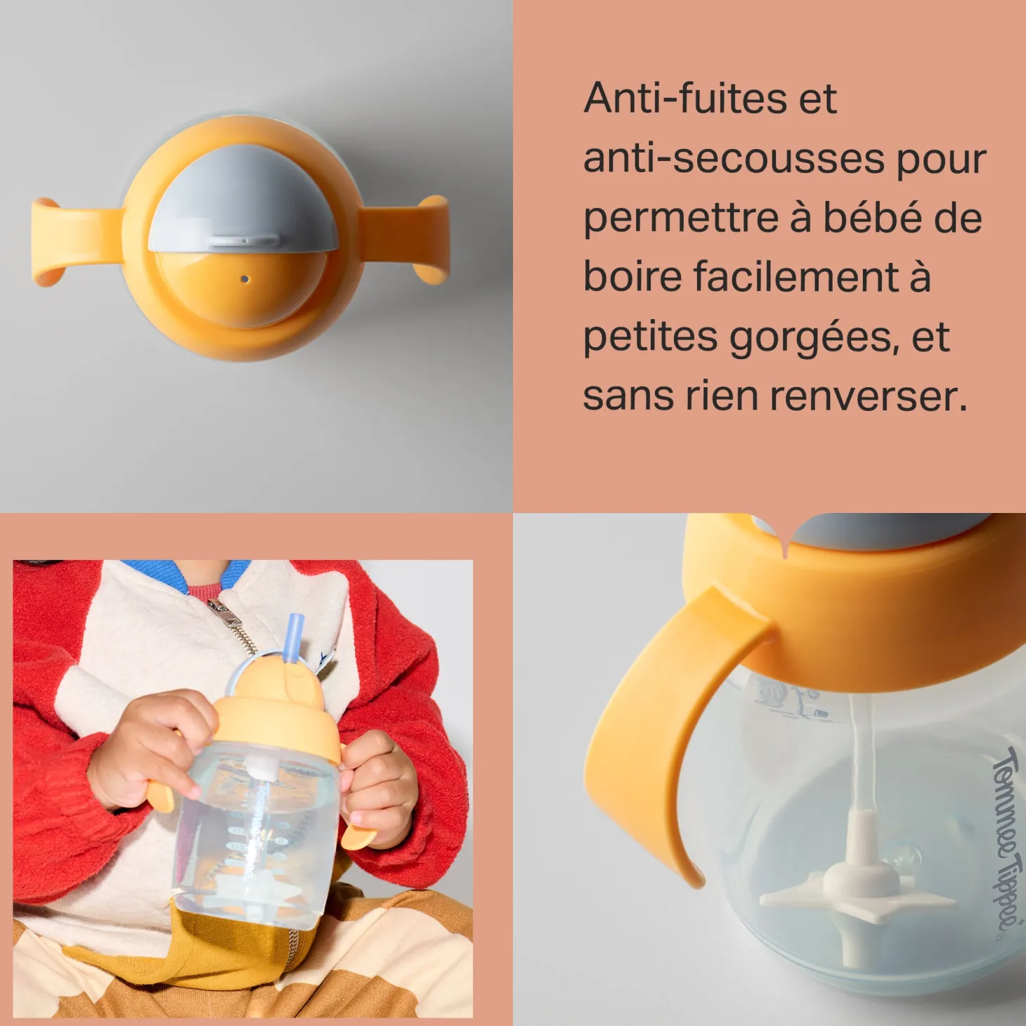 Tommee Tippee Paille d'apprentissage Multicolore 240 ml