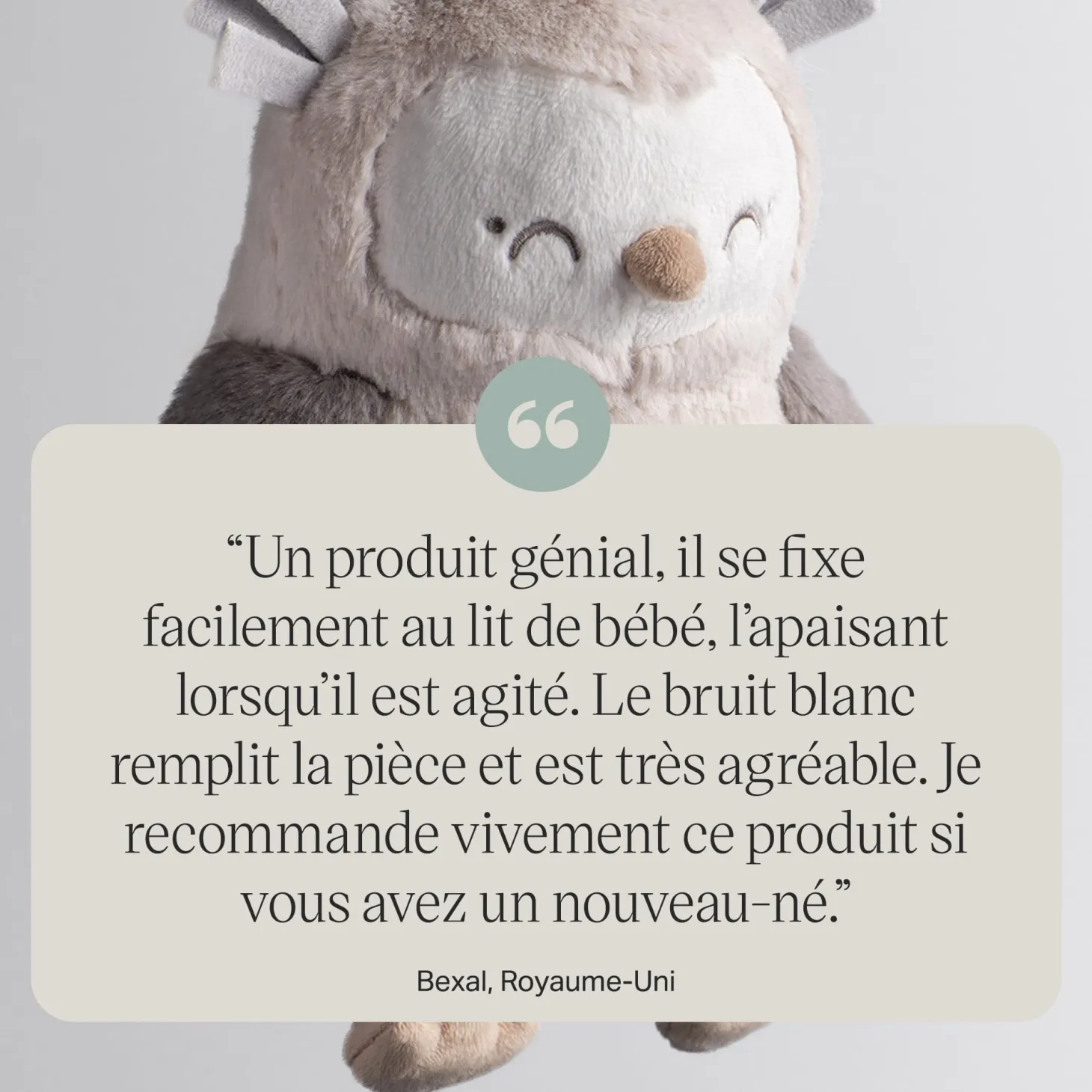 Tommee Tippee Peluche aide au sommeil Chouette
