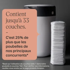 Tommee Tippee Poubelle à couches Twist & Click Blanc