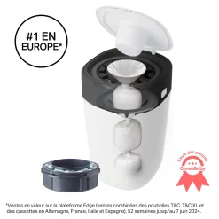 Tommee Tippee                    Poubelle à couches Twist & Click    Blanc
