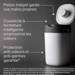 Tommee Tippee                    Poubelle à couches Twist & Click    Blanc