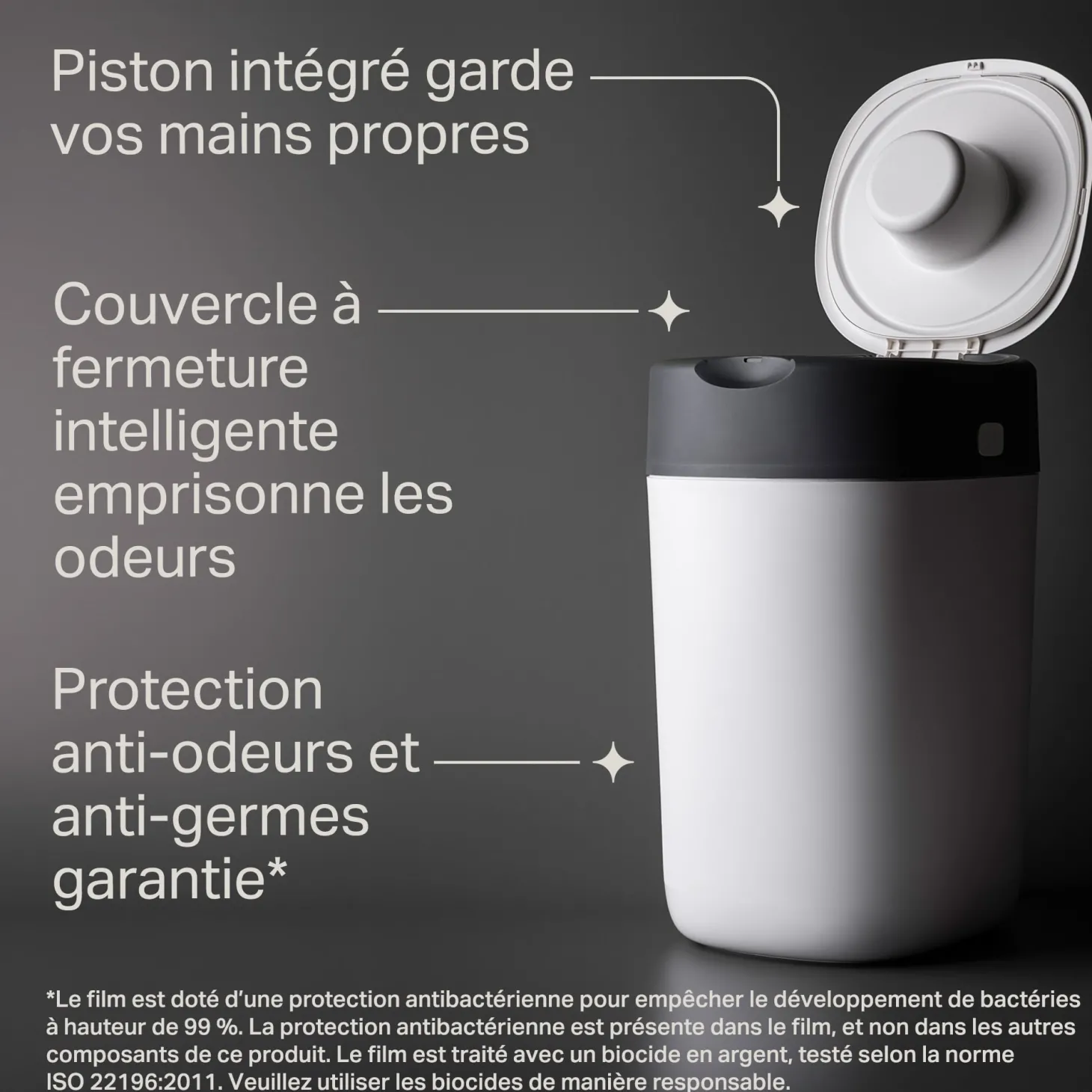 Tommee Tippee Poubelle à couches Twist & Click Vert