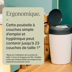 Tommee Tippee Poubelle à couches Starter Pack Simplee + 6 recharges Blanc
