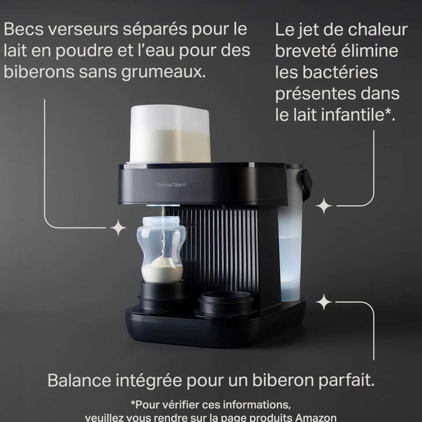 Tommee Tippee Préparateur de biberons Perfect Prep Pro Noir