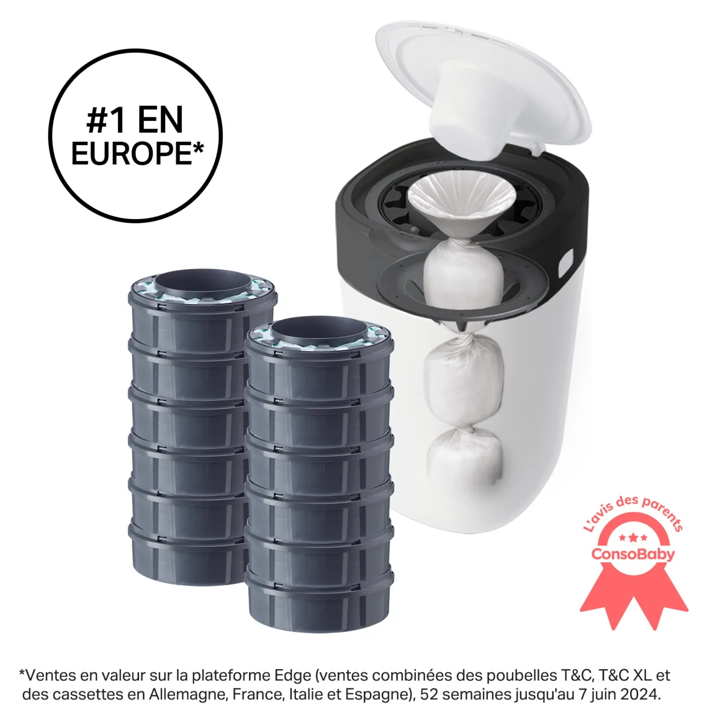 Tommee Tippee Starter pack Twist&click + 12 recharges